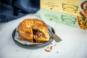 Class Beef Pie with Carême Sour Cream Shortcrust Pastry